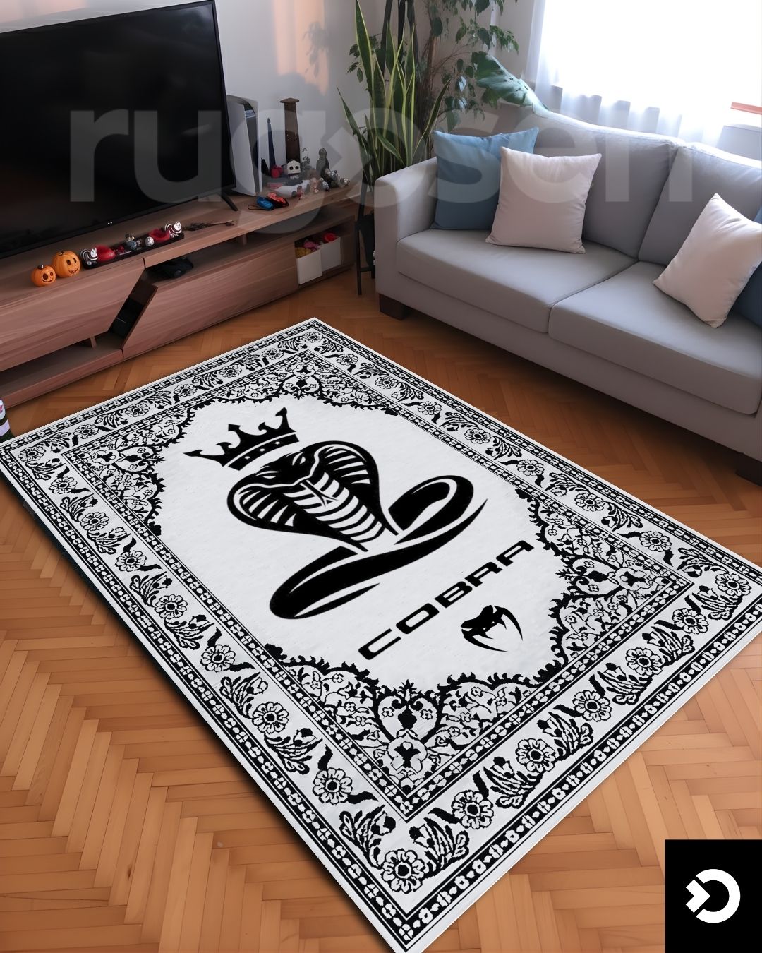 Kobra Figürü X İskandinav Halı