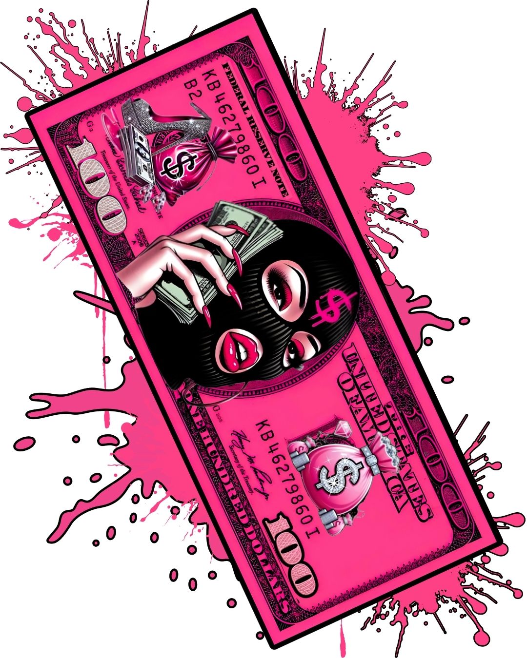 Dollar Diva X Özel Tasarım Kaymaz Taban Halı