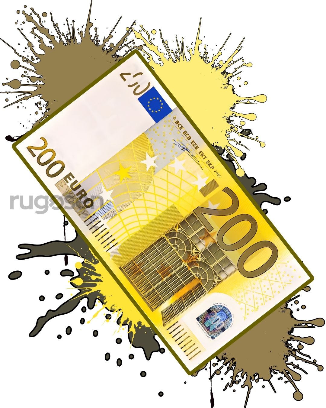 200 Euro X Özel Tasarım Kaymaz Taban Halı