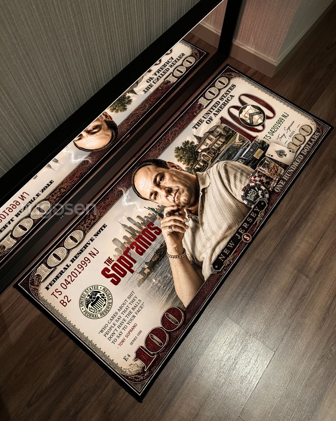 The Sopranos Dollar X Özel Tasarım Kaymaz Taban Halı