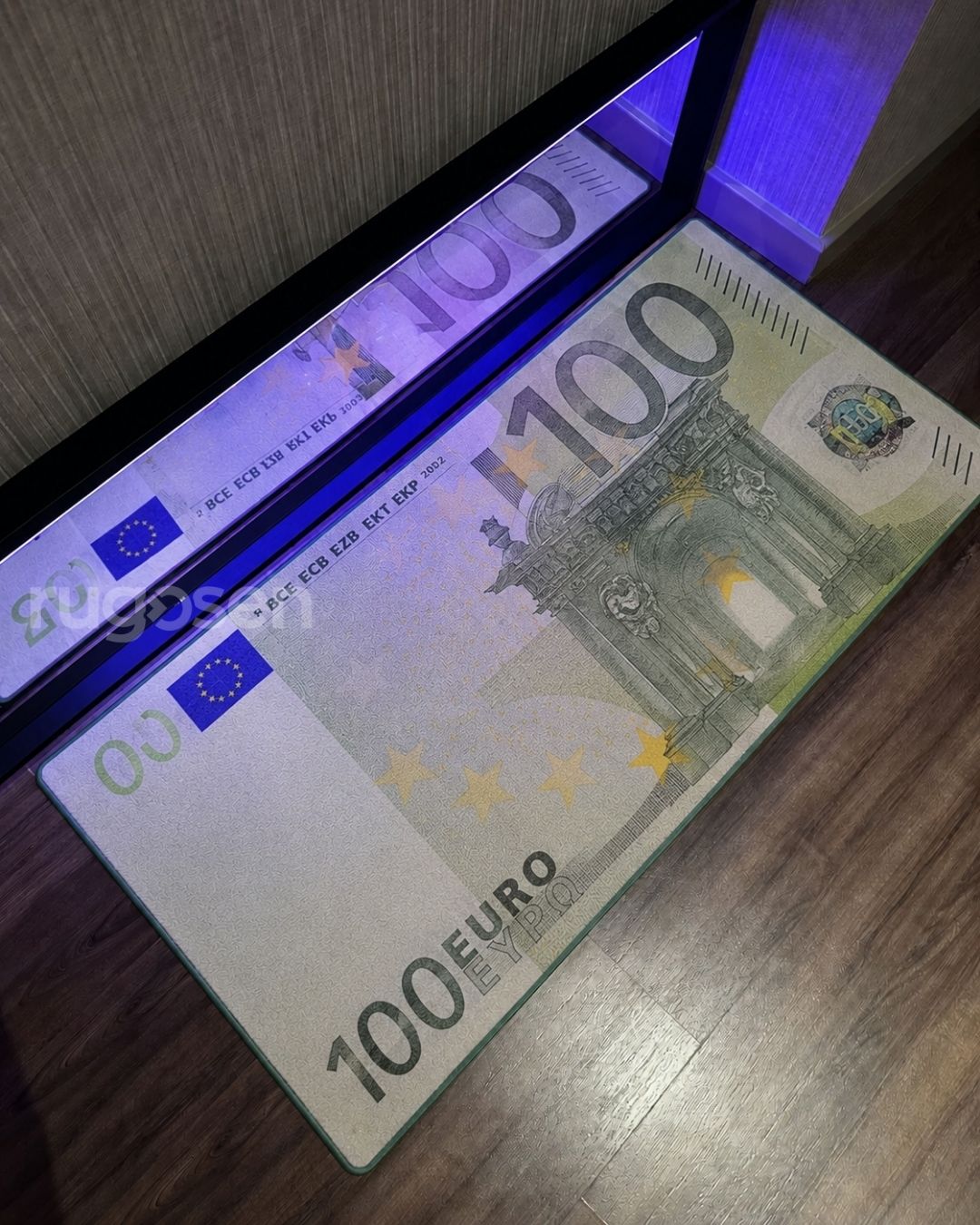 100 Euro X Özel Tasarım Kaymaz Taban Halı