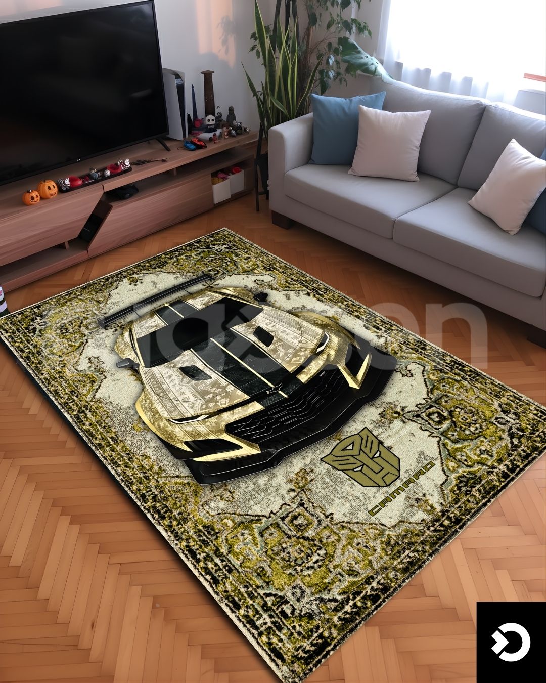 Camaro X BumbleBee - Transformers Rug