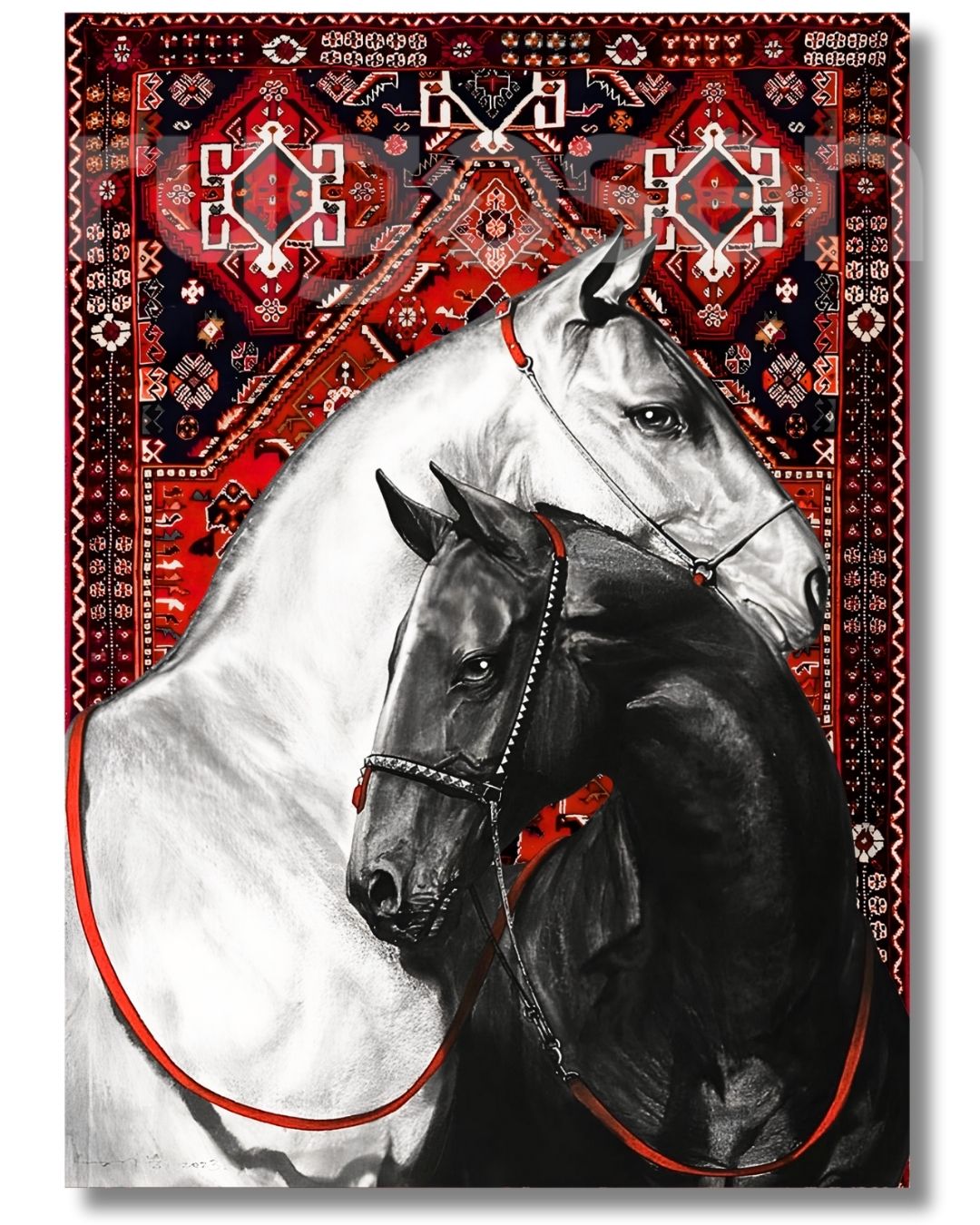 İkiz Atlar X Vintage Halı