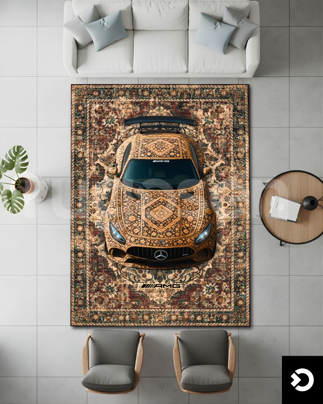 GTS AMG X Gold Vision Rug