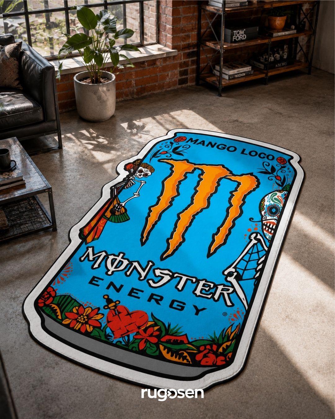 Monster Blue Edition – Kaymaz Tabanlı Kadife Halı