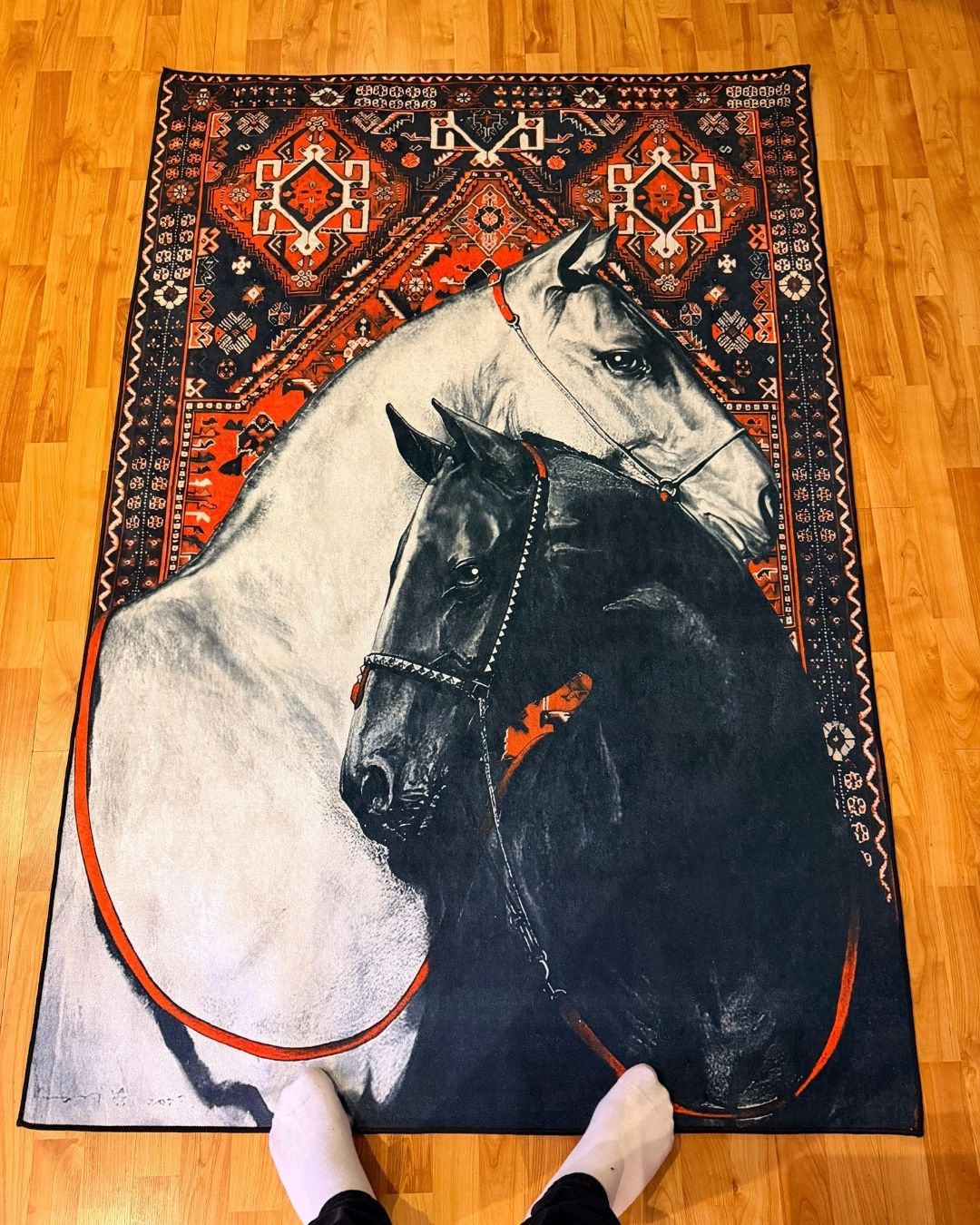 İkiz Atlar X Vintage Halı