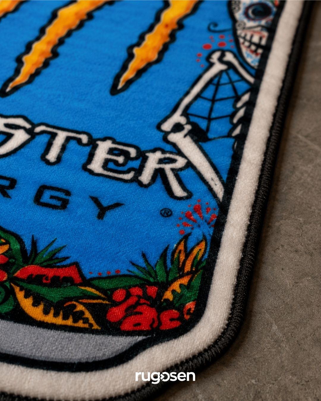 Monster Blue Edition – Kaymaz Tabanlı Kadife Halı