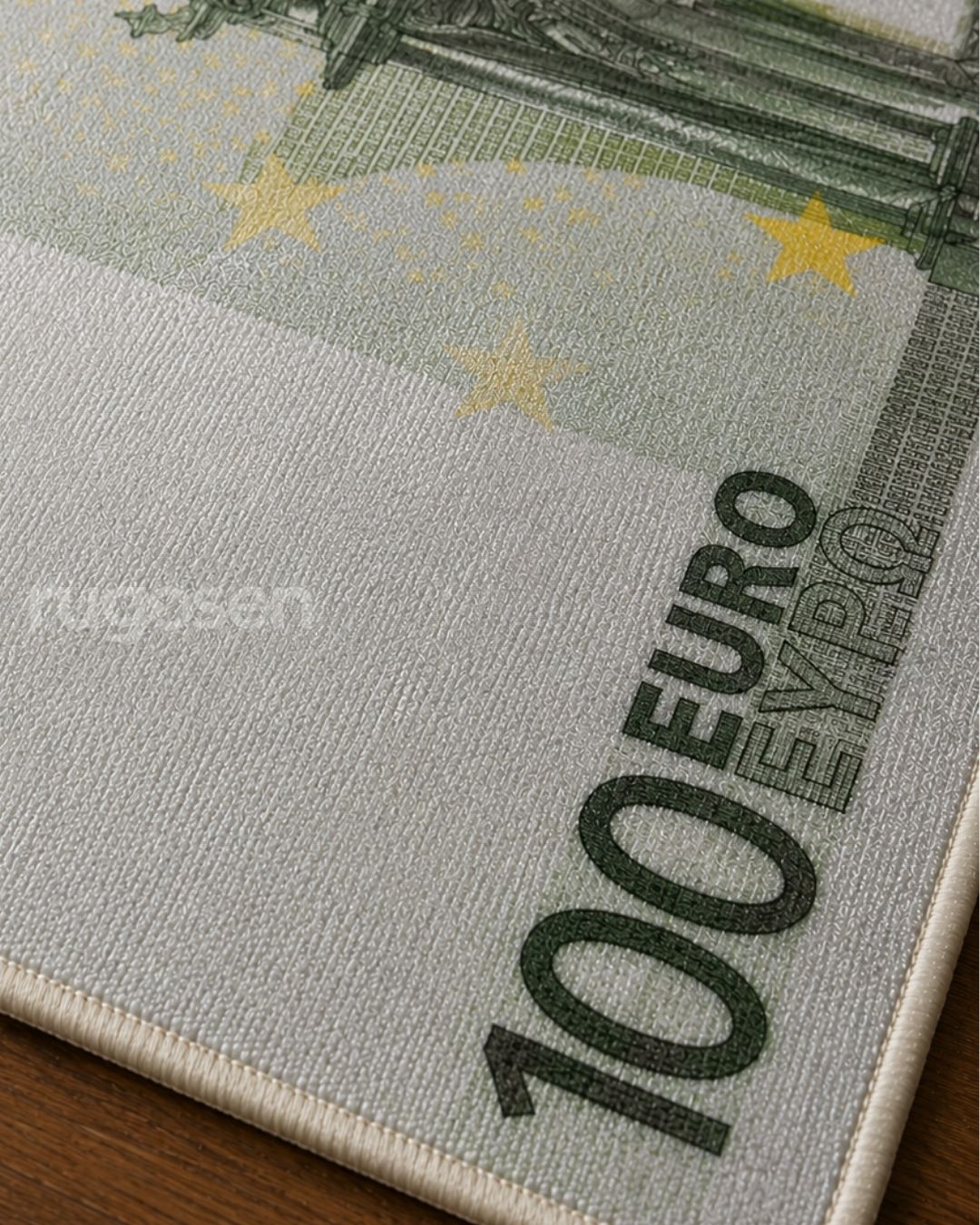100 Euro X Özel Tasarım Kaymaz Taban Halı