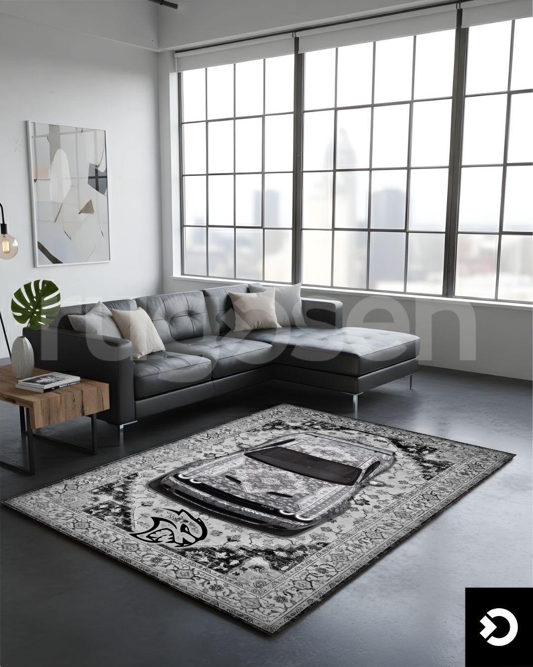 Challenger - White Demon Rug