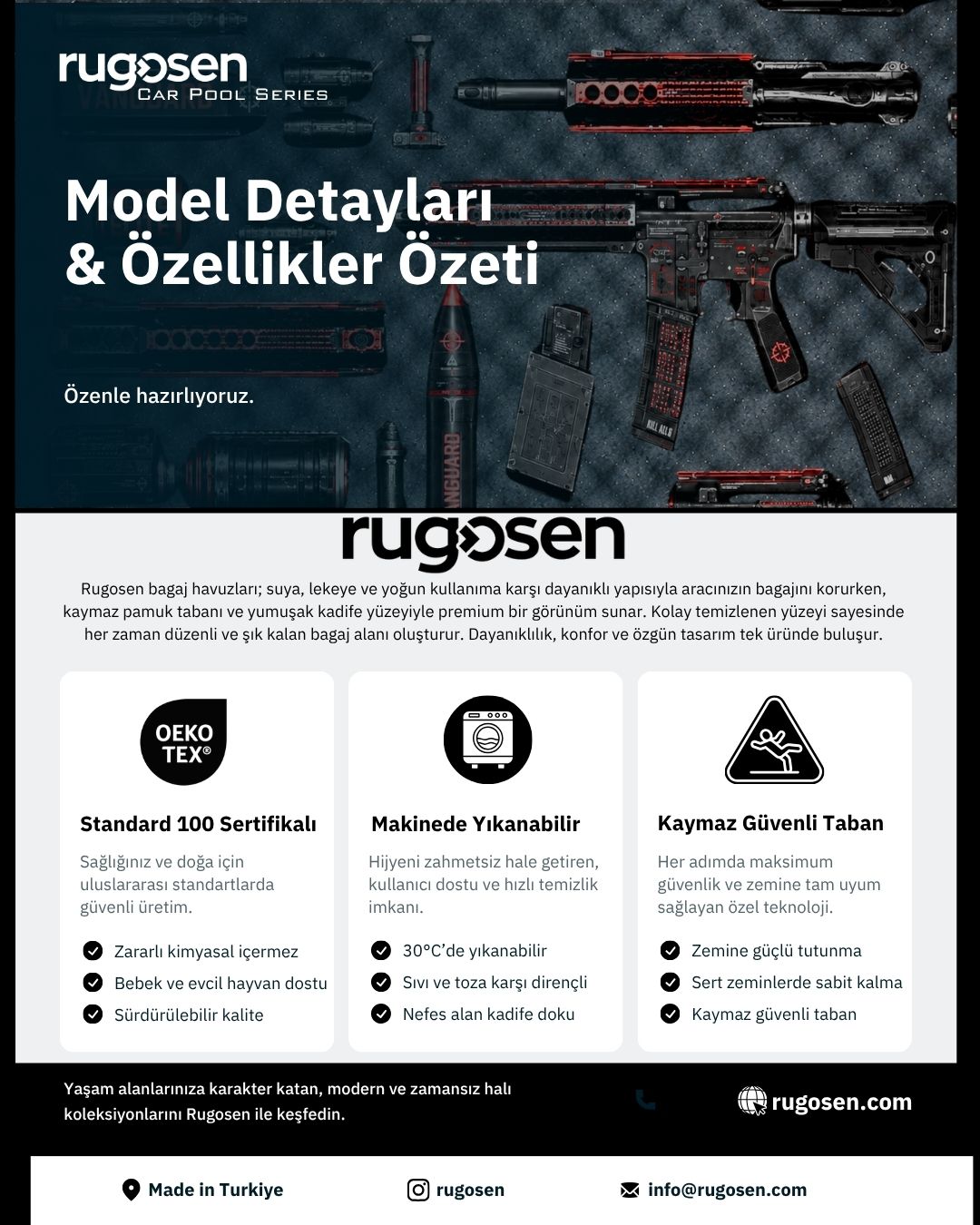 Bagaj Paspası - Rugosen Trunk Mat