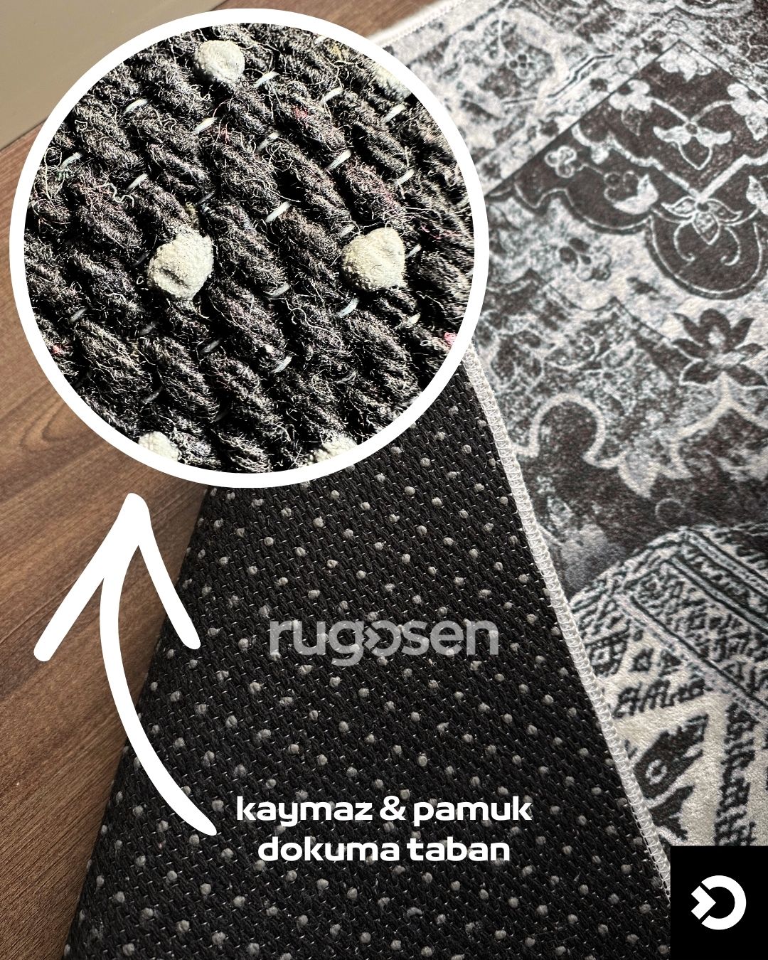 3D Temalı Bozkurt X Vintage Halı