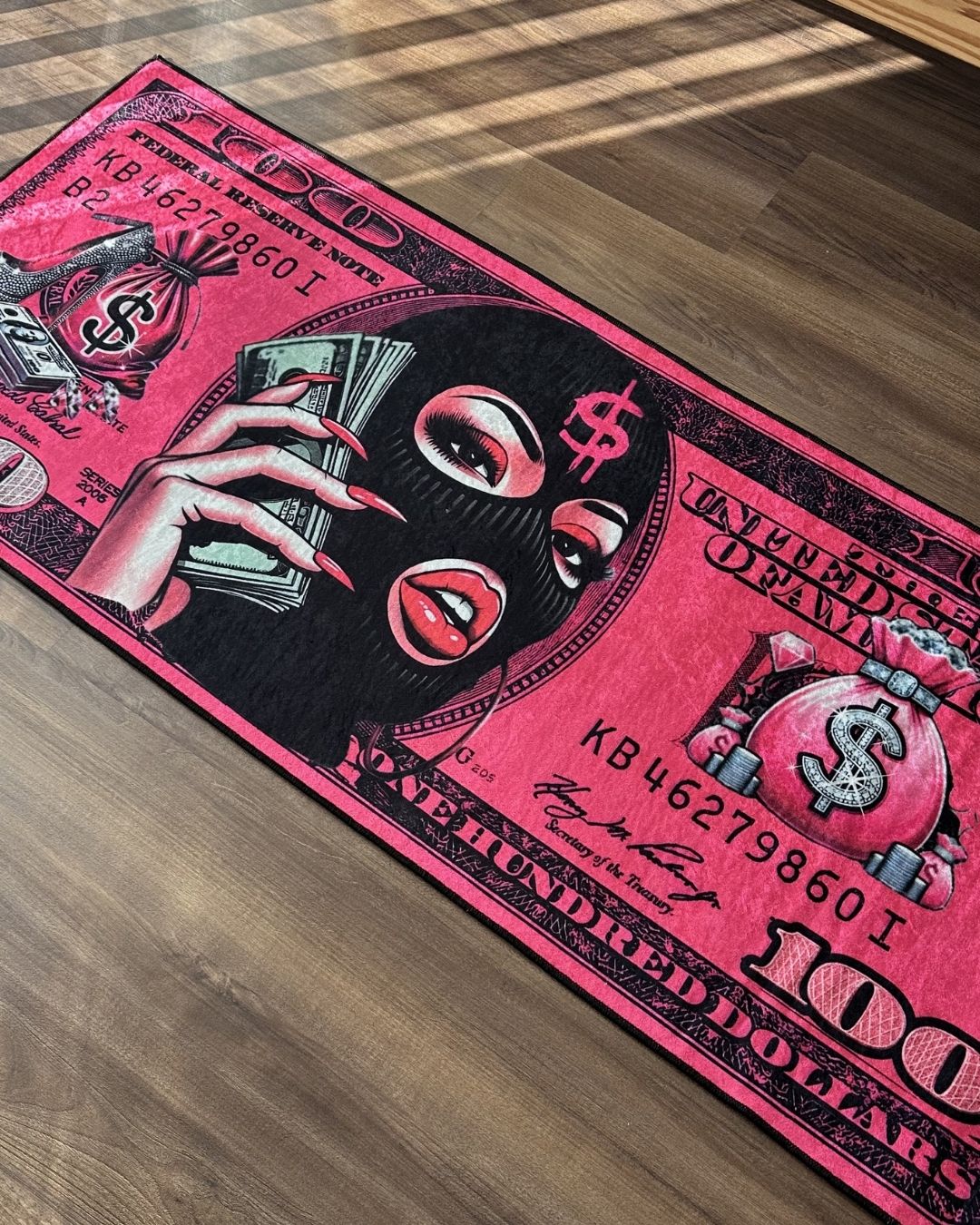 Dollar Diva X Özel Tasarım Kaymaz Taban Halı