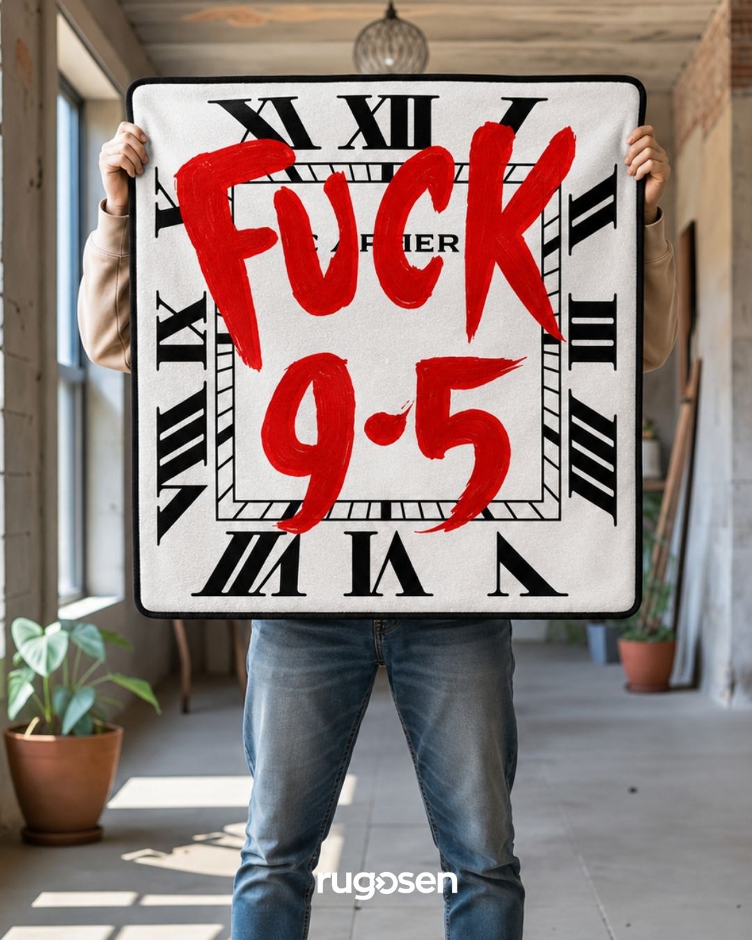 F*ck 9–5 – Parlak Kadife Yüzey & Kaymaz Taban