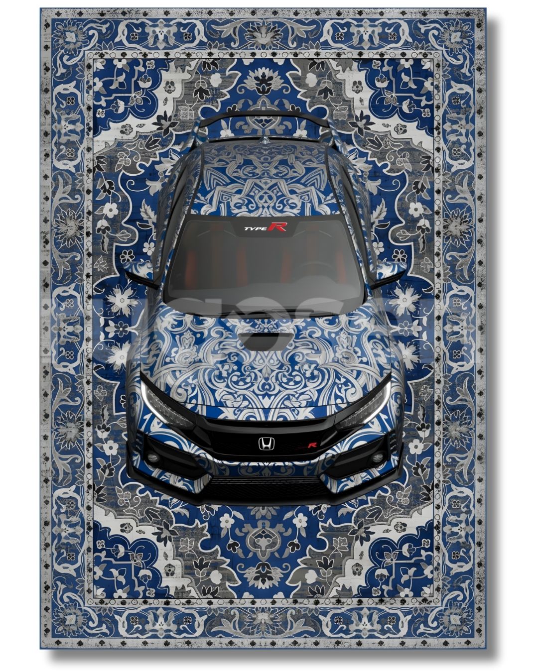 Honda Civic X Type-R Vintage Rug