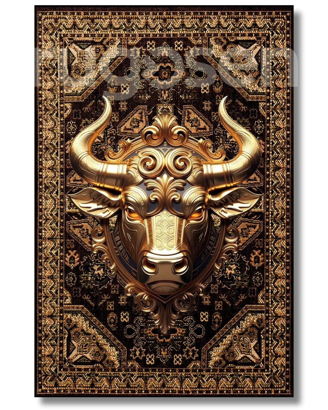Gold Boğa Tasarımı X Retro Halı