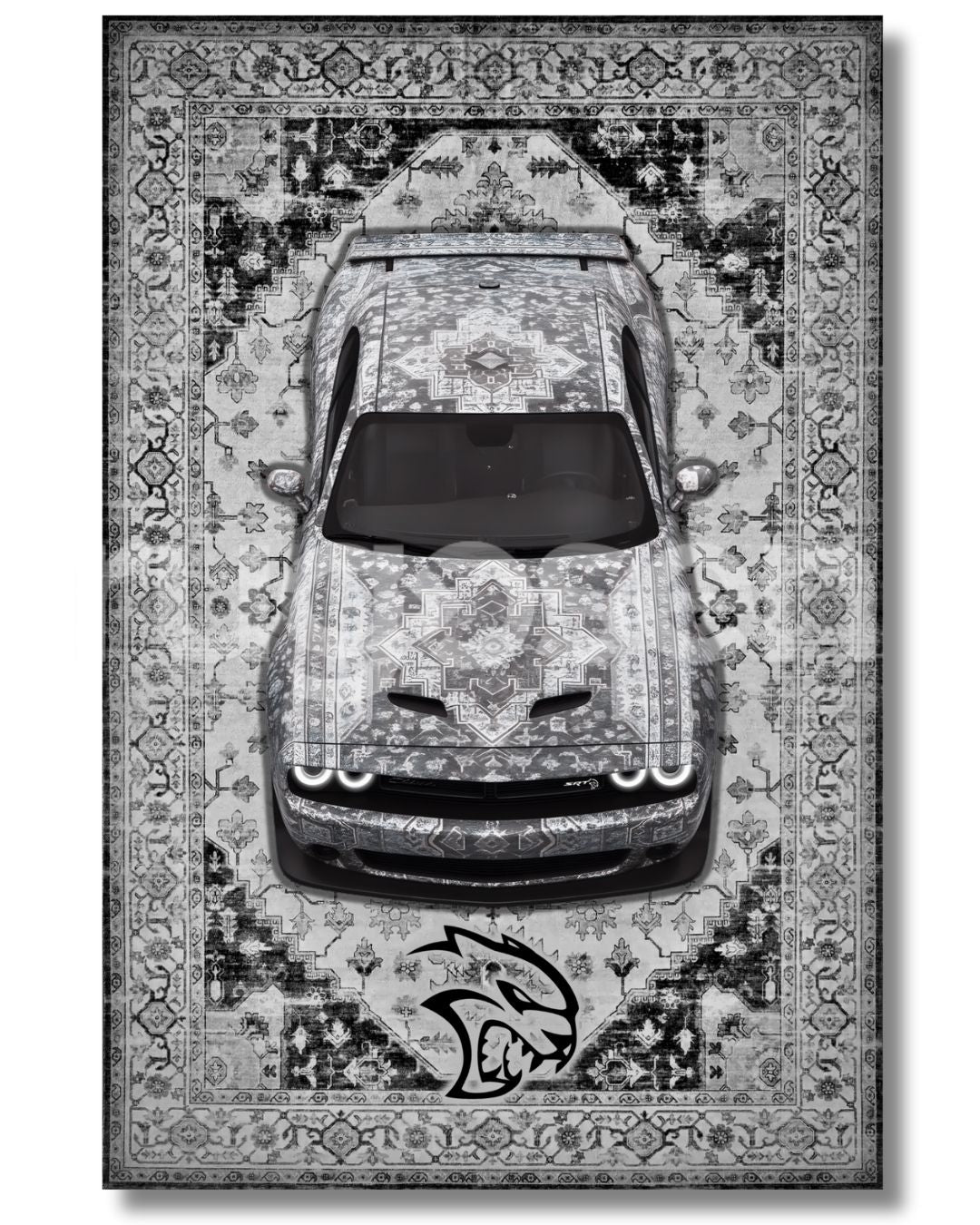 Challenger - White Demon Rug