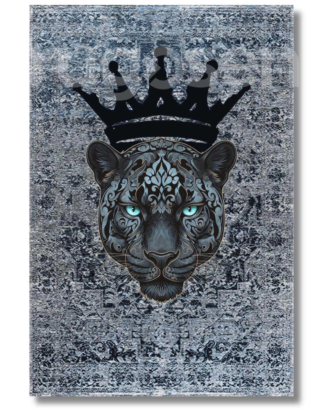 Mavi Panter X Retro Halı