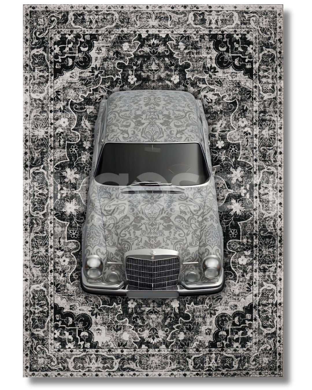 Mercedes W108 X White Classic Rug