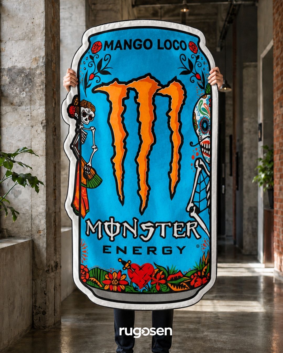 Monster Blue Edition – Kaymaz Tabanlı Kadife Halı