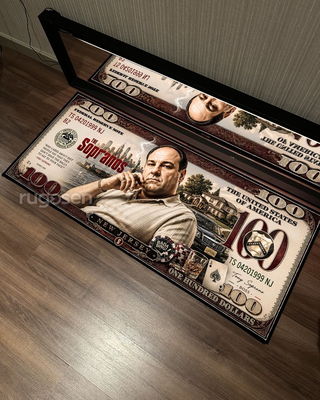 The Sopranos Dollar X Özel Tasarım Kaymaz Taban Halı