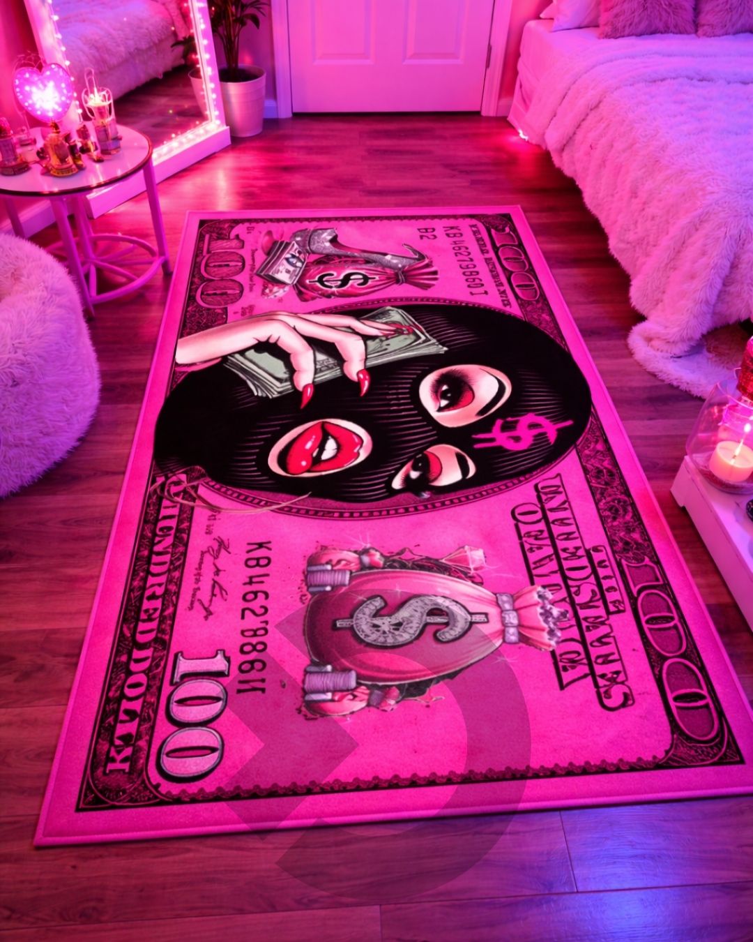 Dollar Diva  X Özel Tasarım Kaymaz Taban Halı