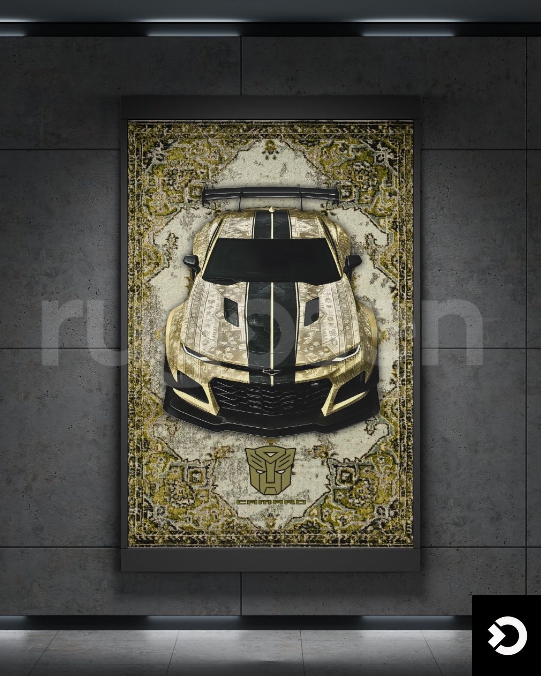 Camaro X BumbleBee - Transformers Rug