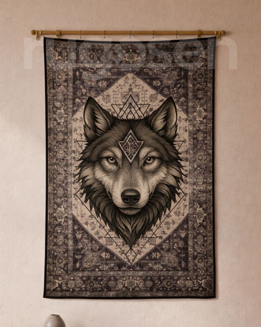 Kahve Bozkurt X Vintage Halı