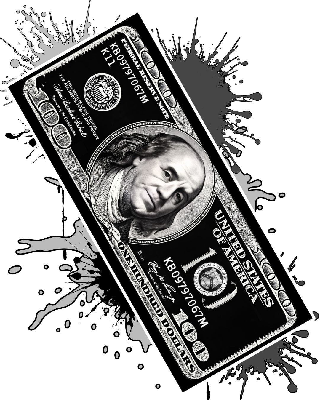 Black Dollar X Özel Tasarım Kaymaz Taban Halı