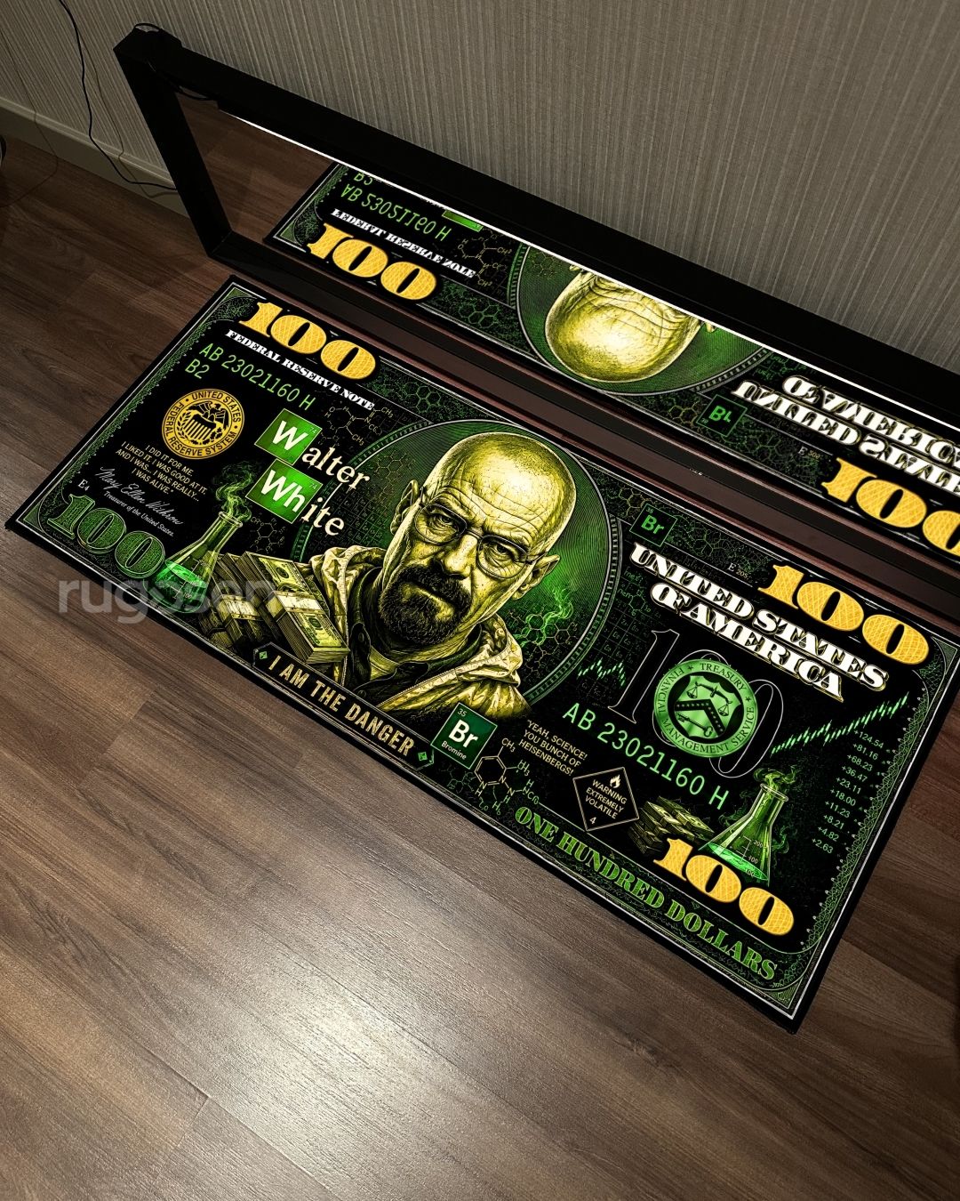 Heisenberg Dollar X Özel Tasarım Kaymaz Taban Halı