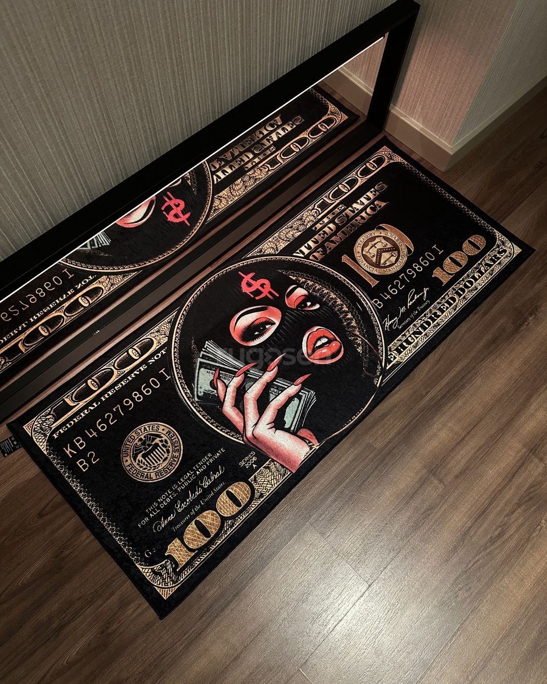 Lady Dollar X Özel Tasarım Kaymaz Taban Halı