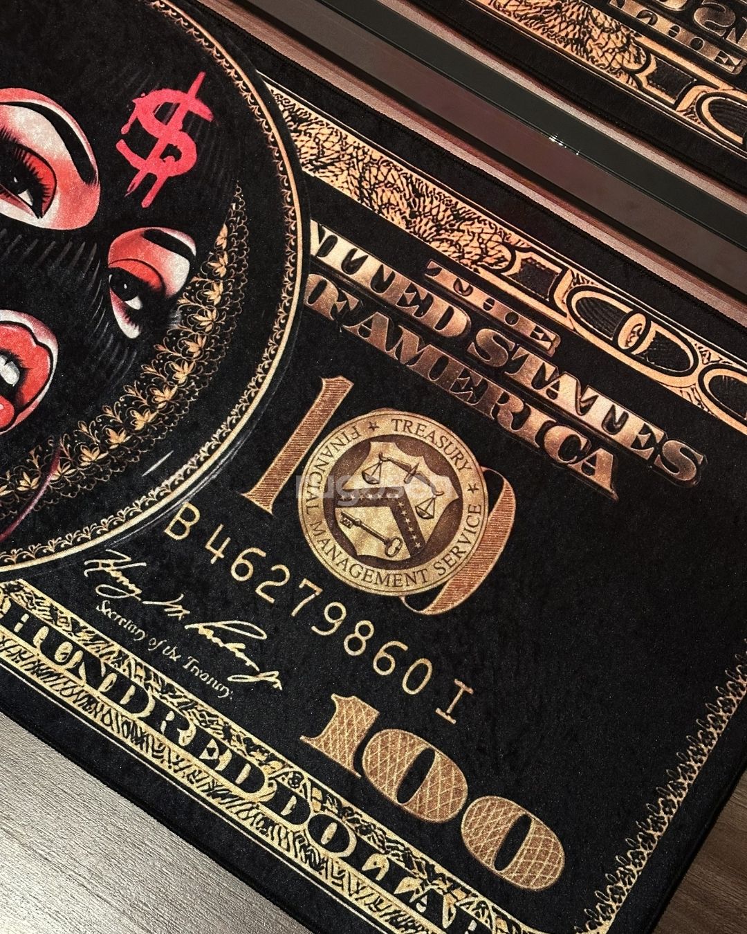 Lady Dollar X Özel Tasarım Kaymaz Taban Halı