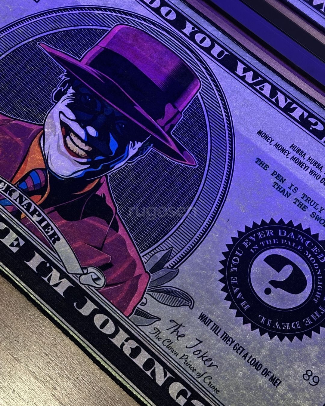 Joker Dollar X Özel Tasarım Kaymaz Taban Halı