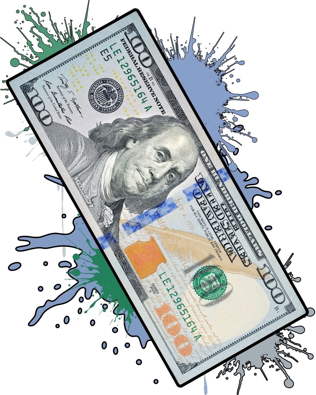 Classic Dollar  X Özel Tasarım Kaymaz Taban Halı