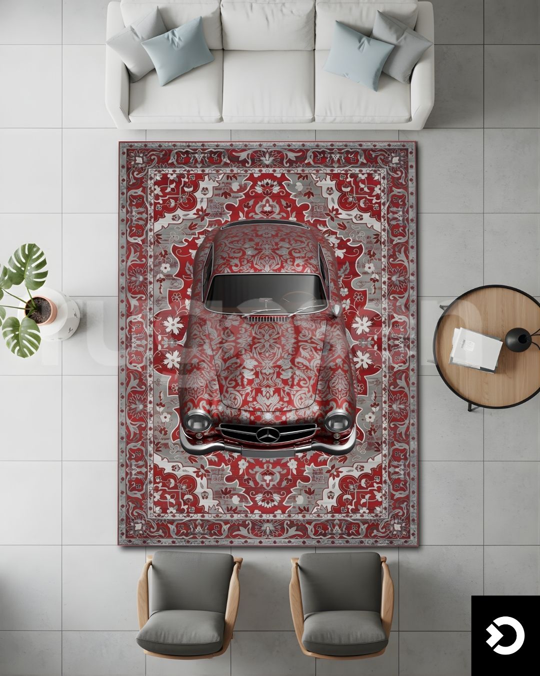Mercedes 300 SL - Classic Icon Rug