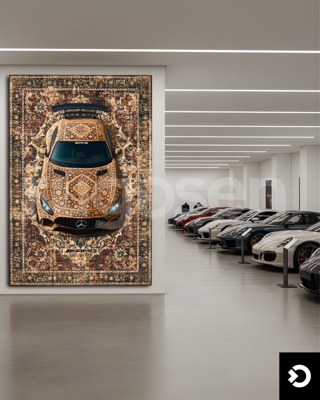 GTS AMG X Gold Vision Rug