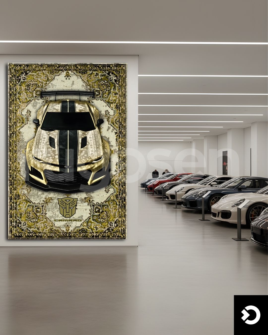 Camaro X BumbleBee - Transformers Rug