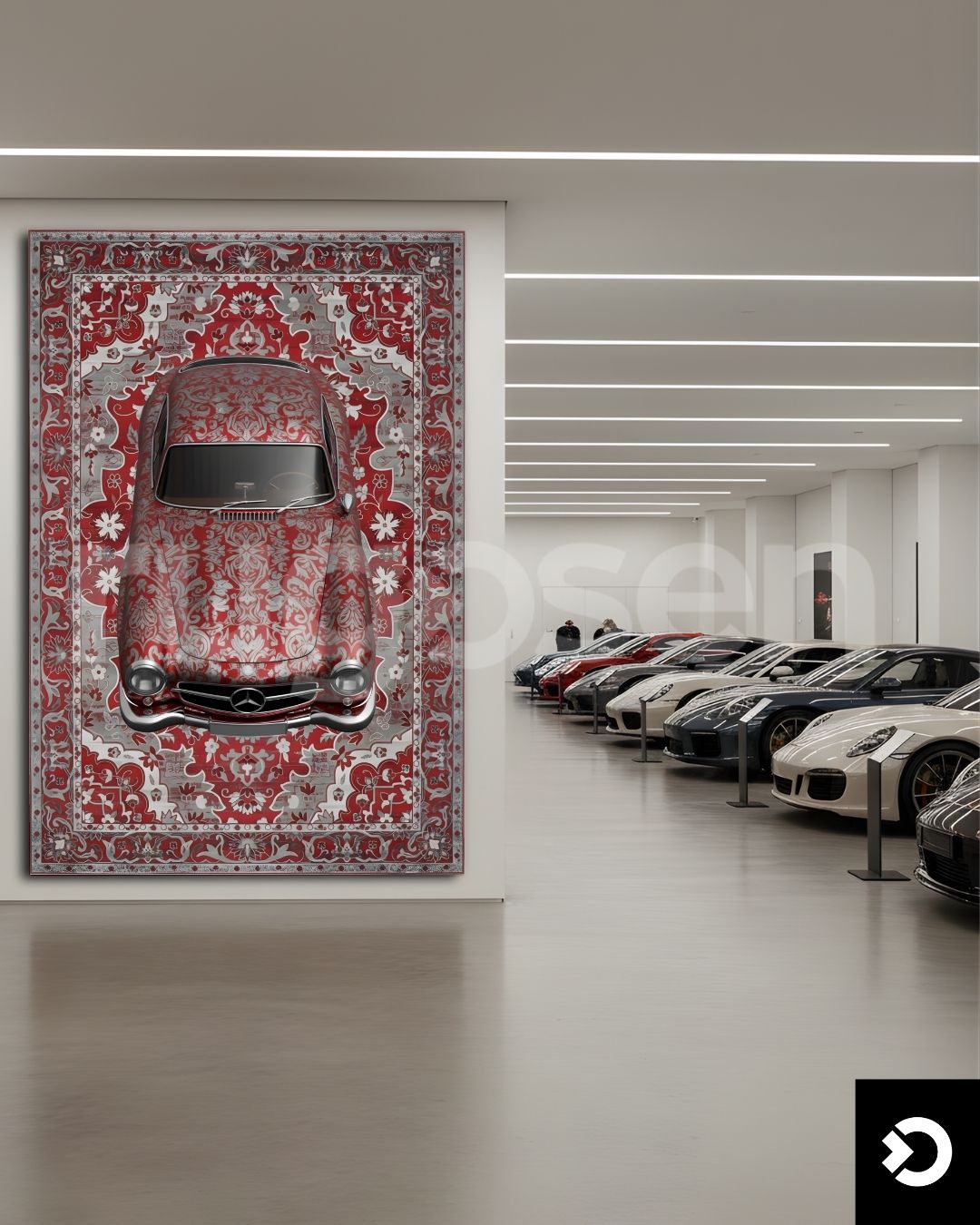 Mercedes 300 SL - Classic Icon Rug