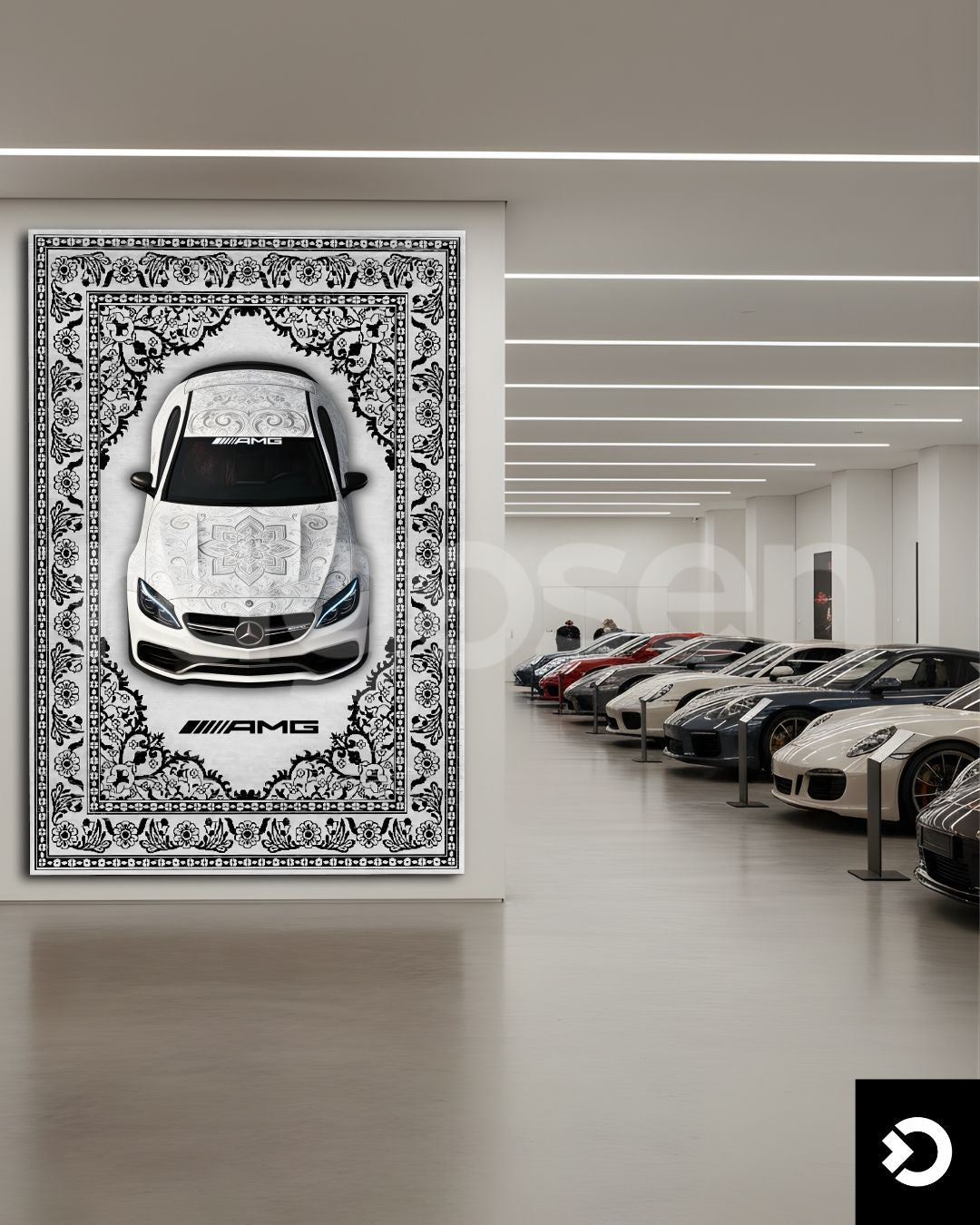 C-Class Nordic X White AMG Rug