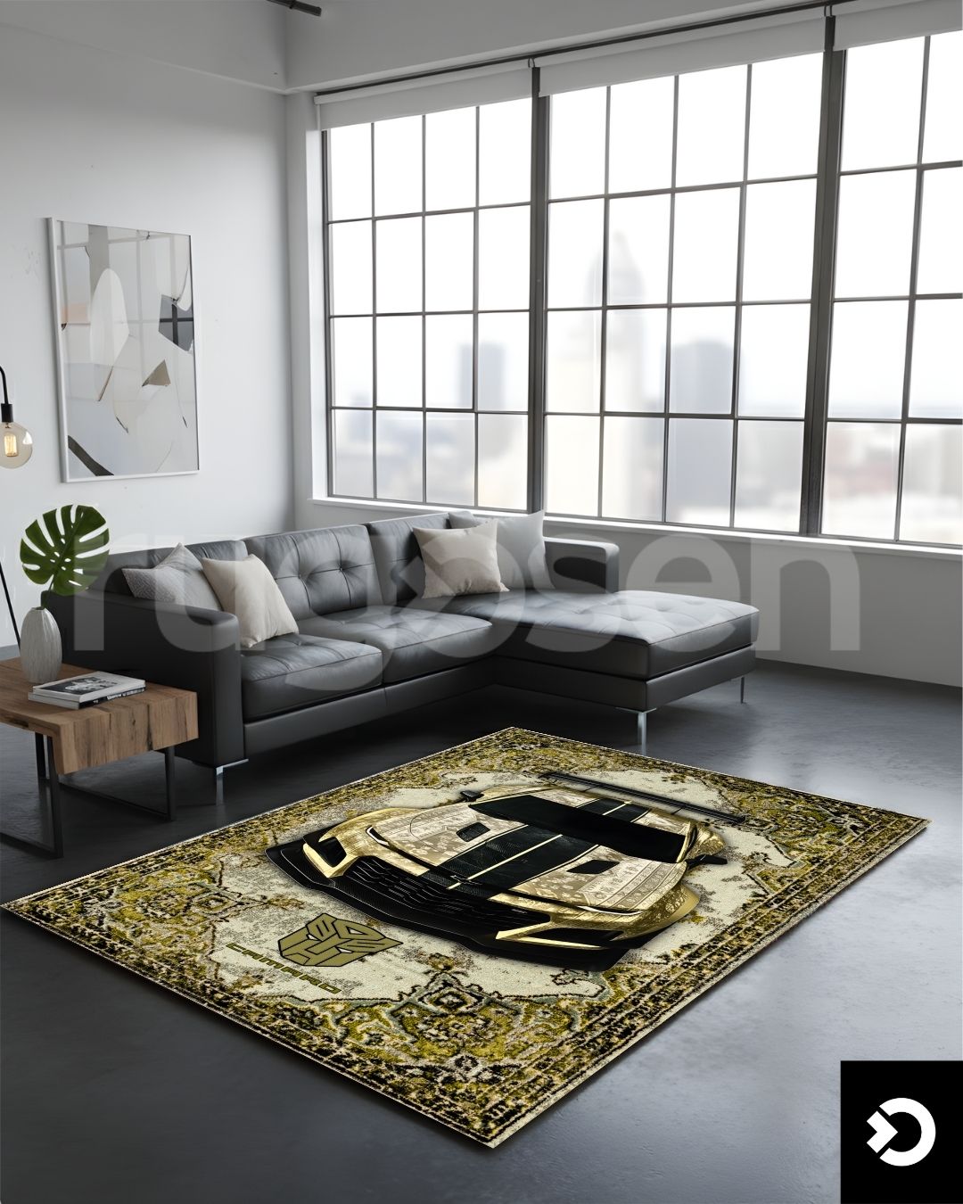 Camaro X BumbleBee - Transformers Rug