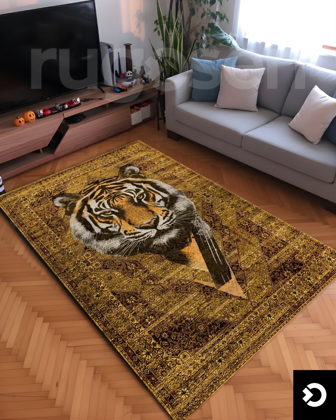 Hazar Kaplanı X Retro Halı