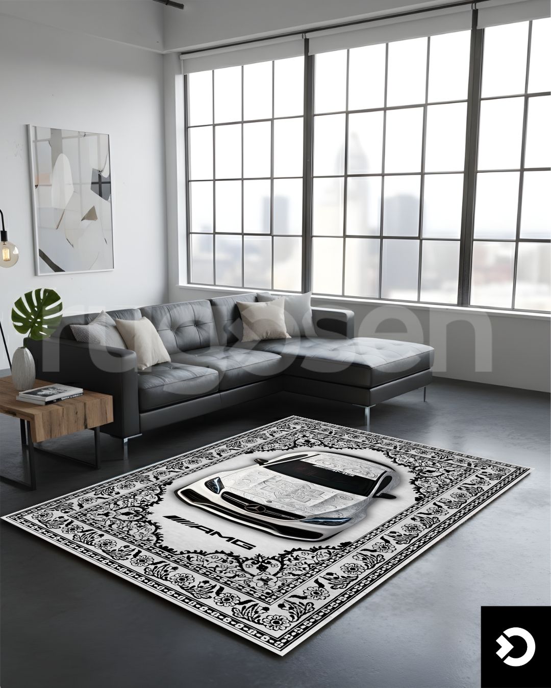 C-Class Nordic X White AMG Rug