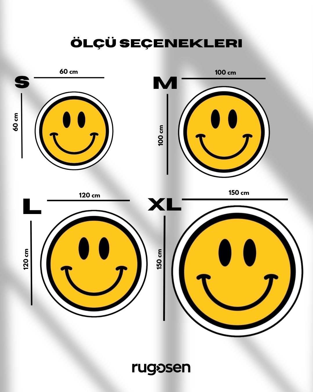 Smile – Parlak Kadife Yüzey & Kaymaz Taban Halı