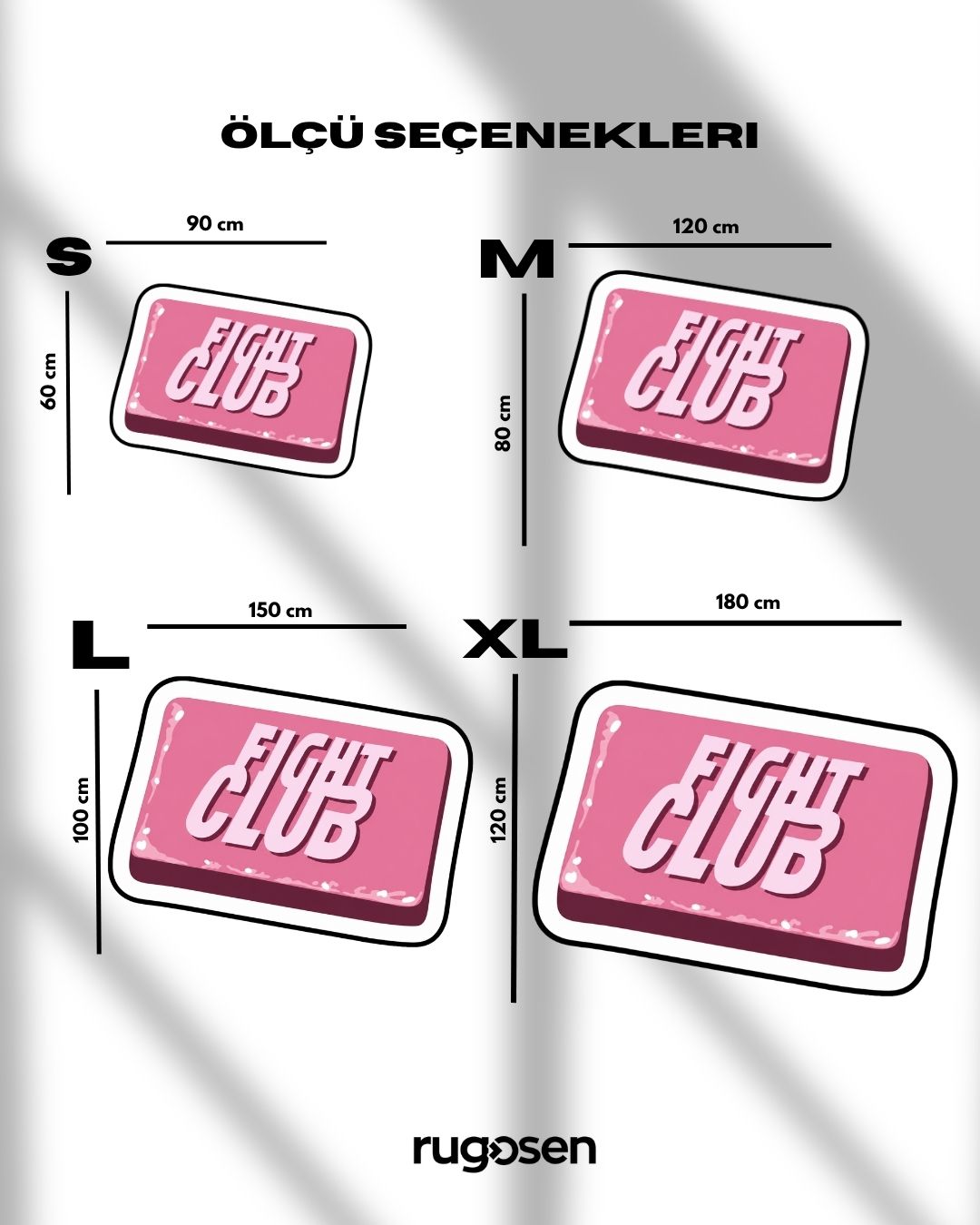 Fight Club – Kaymaz Tabanlı Kadife Halı