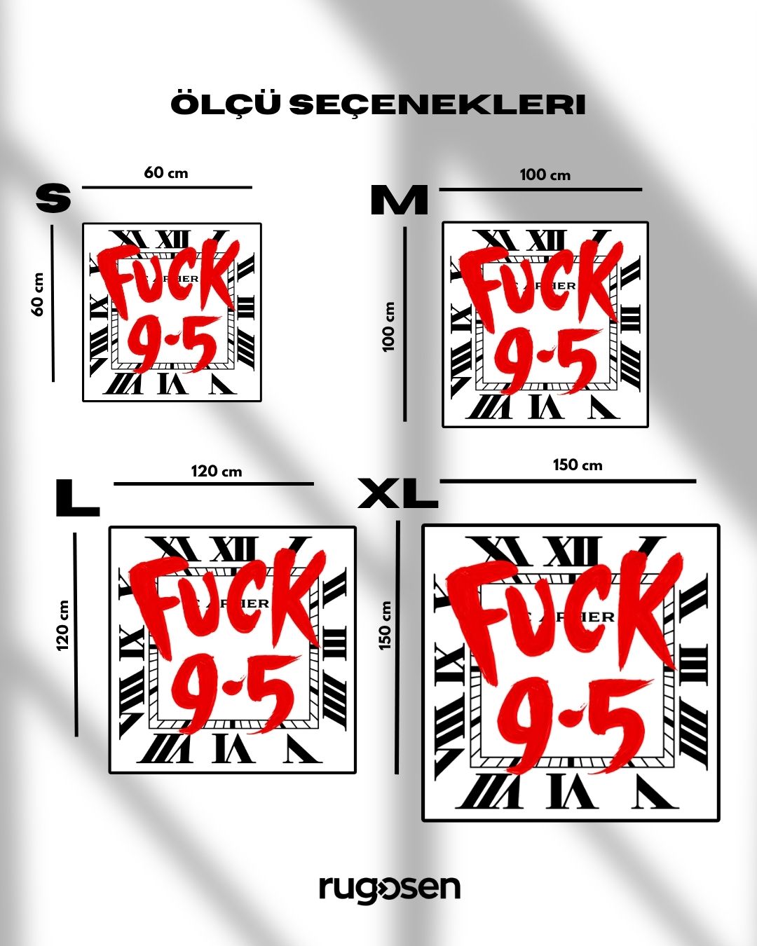 F*ck 9–5 – Parlak Kadife Yüzey & Kaymaz Taban
