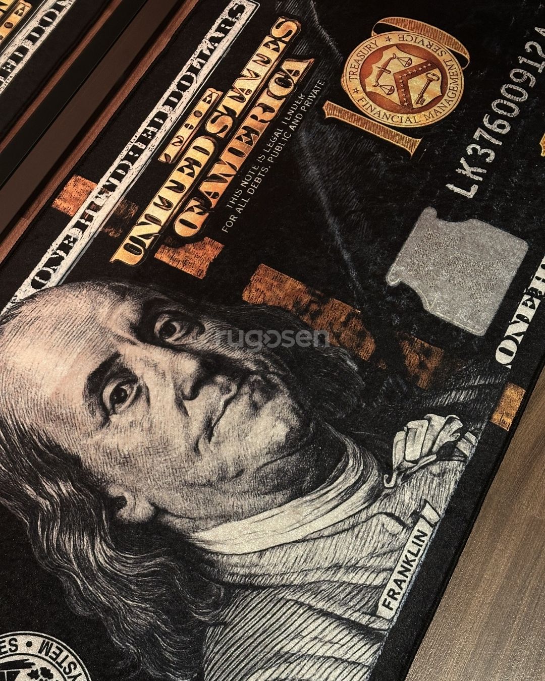 Golden Dollar X Özel Tasarım Kaymaz Taban Halı