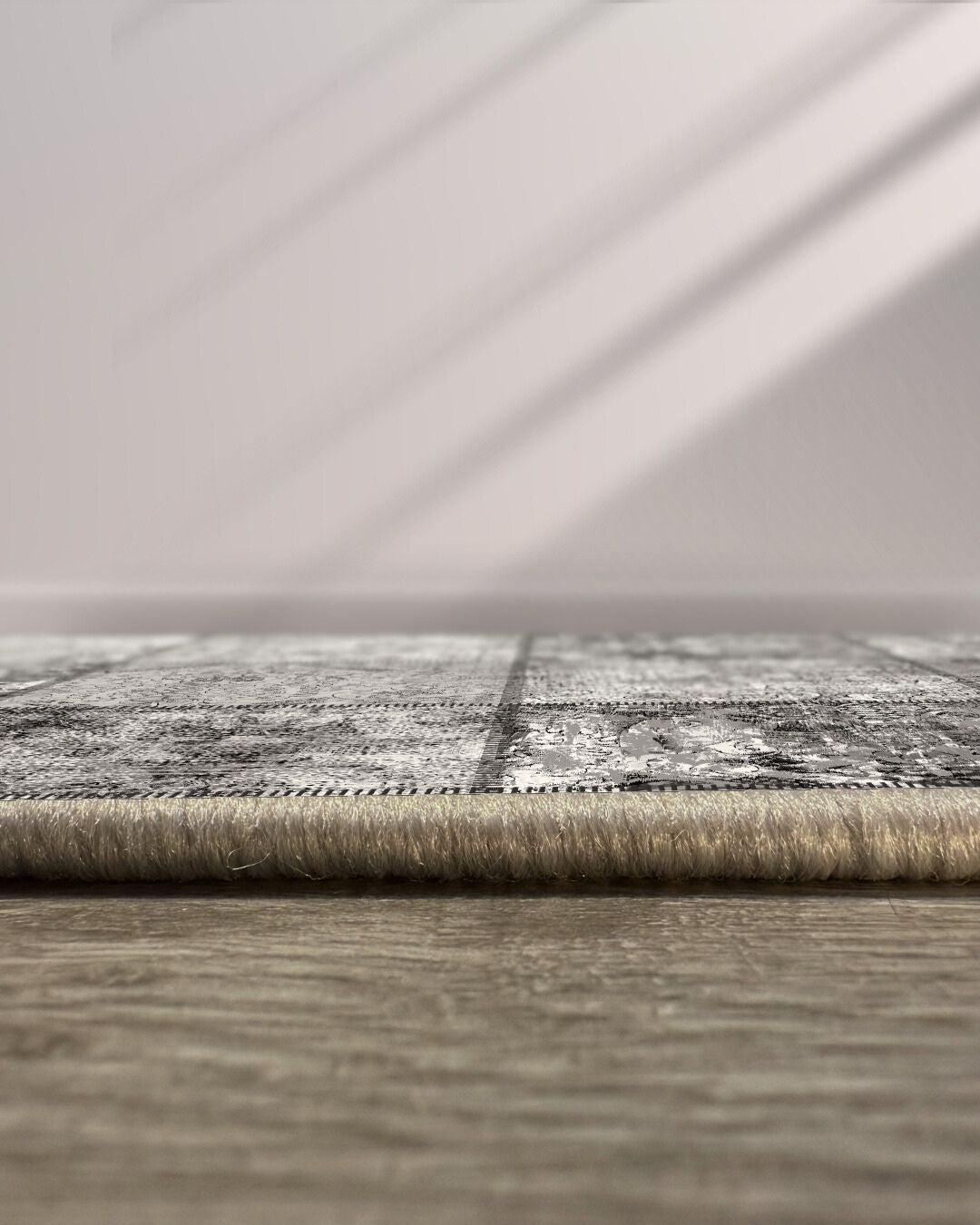 Quartz - Geometrik Desenli Modern Alan Halısı - Pamuk Dokuma Taban