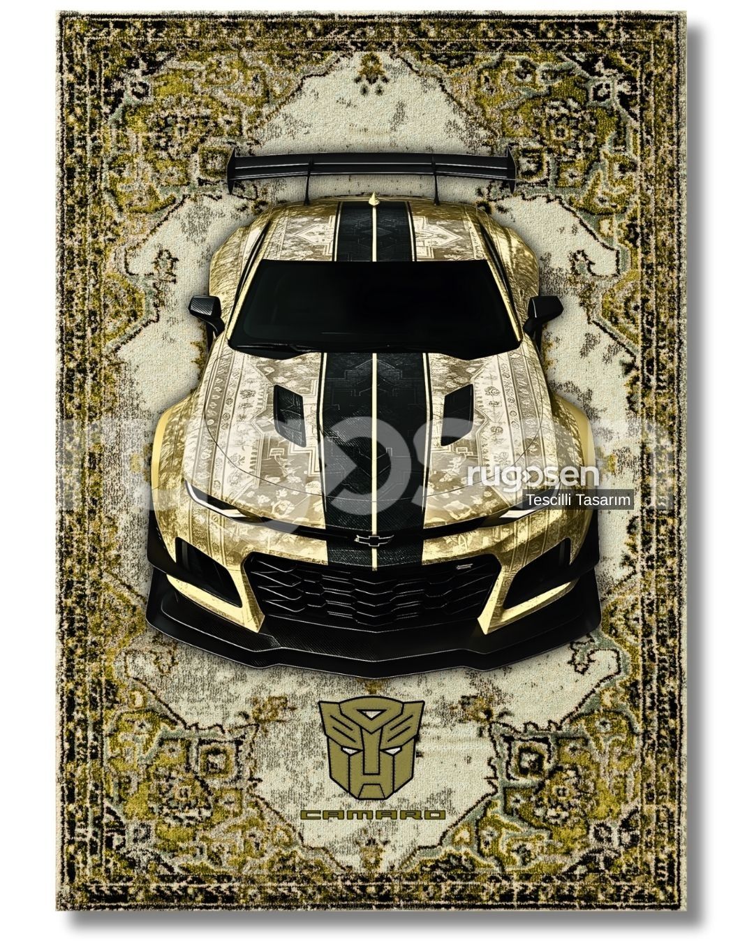 Camaro X BumbleBee - Transformers Rug