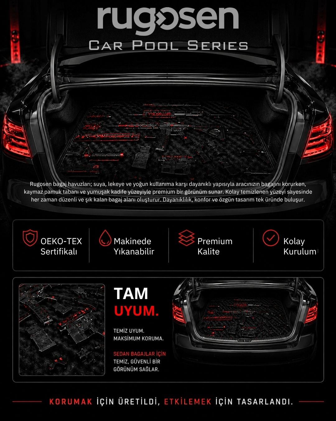 Bagaj Paspası - Rugosen Trunk Mat